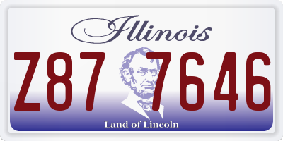IL license plate Z877646
