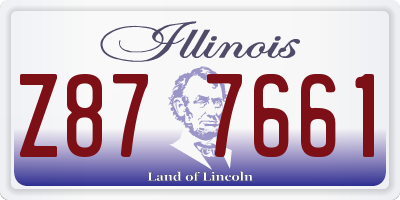 IL license plate Z877661