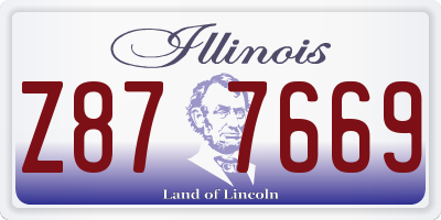 IL license plate Z877669
