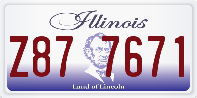 IL license plate Z877671