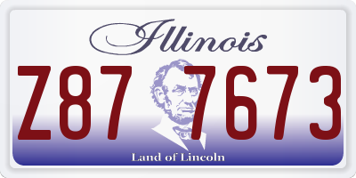 IL license plate Z877673
