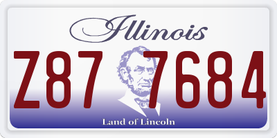 IL license plate Z877684