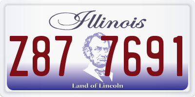 IL license plate Z877691