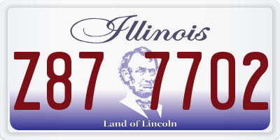 IL license plate Z877702