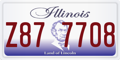 IL license plate Z877708