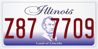 IL license plate Z877709