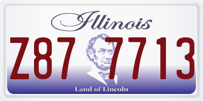 IL license plate Z877713