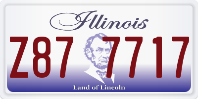 IL license plate Z877717