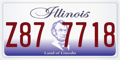 IL license plate Z877718