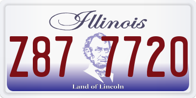 IL license plate Z877720