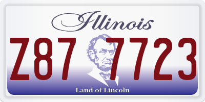 IL license plate Z877723