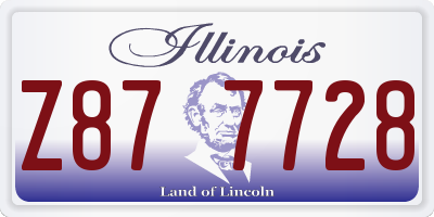 IL license plate Z877728