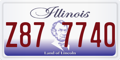 IL license plate Z877740