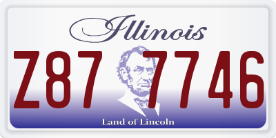 IL license plate Z877746