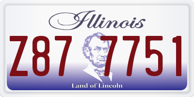 IL license plate Z877751