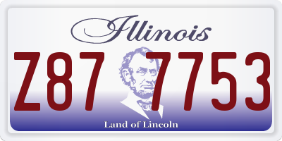 IL license plate Z877753
