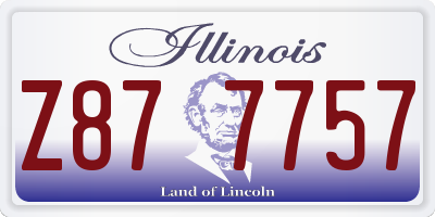 IL license plate Z877757
