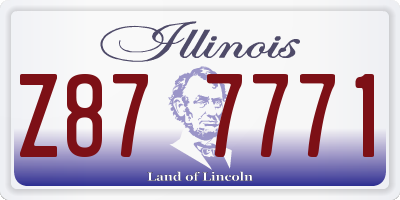 IL license plate Z877771