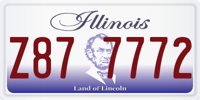 IL license plate Z877772