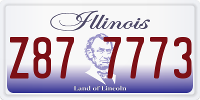 IL license plate Z877773