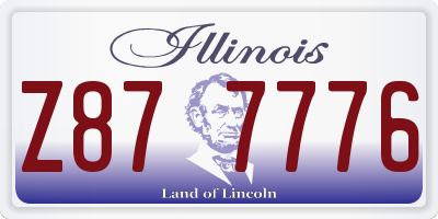 IL license plate Z877776