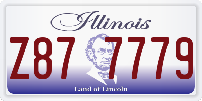 IL license plate Z877779