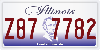 IL license plate Z877782