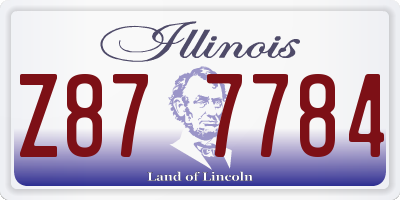 IL license plate Z877784