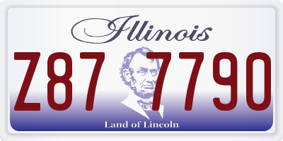 IL license plate Z877790