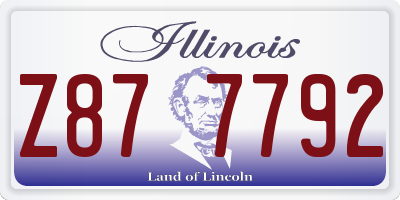 IL license plate Z877792