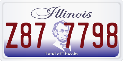IL license plate Z877798