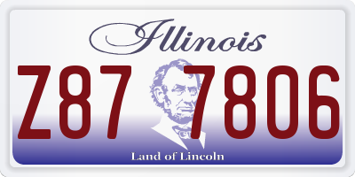 IL license plate Z877806