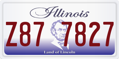 IL license plate Z877827