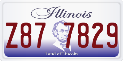 IL license plate Z877829
