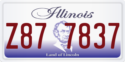 IL license plate Z877837