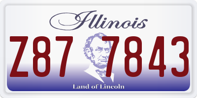 IL license plate Z877843
