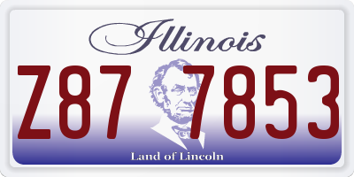 IL license plate Z877853