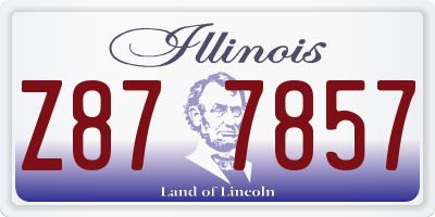 IL license plate Z877857