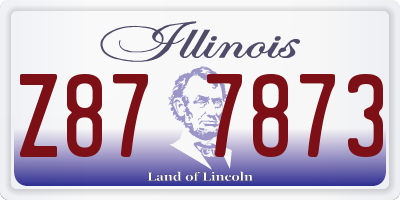 IL license plate Z877873