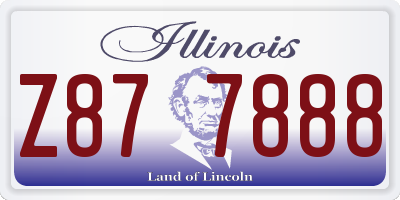 IL license plate Z877888