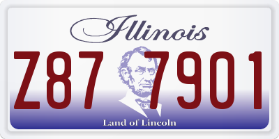 IL license plate Z877901