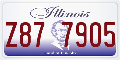 IL license plate Z877905