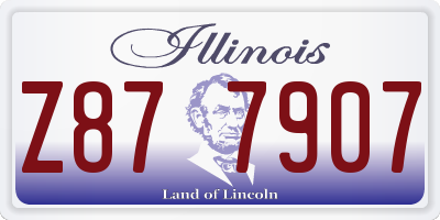 IL license plate Z877907