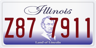 IL license plate Z877911