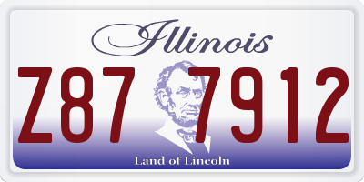 IL license plate Z877912
