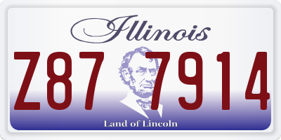 IL license plate Z877914