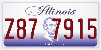 IL license plate Z877915