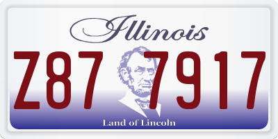 IL license plate Z877917