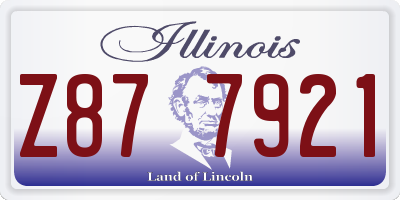 IL license plate Z877921