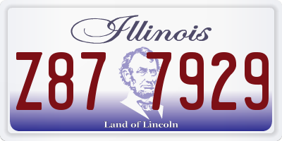 IL license plate Z877929